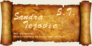 Sandra Tejović vizit kartica